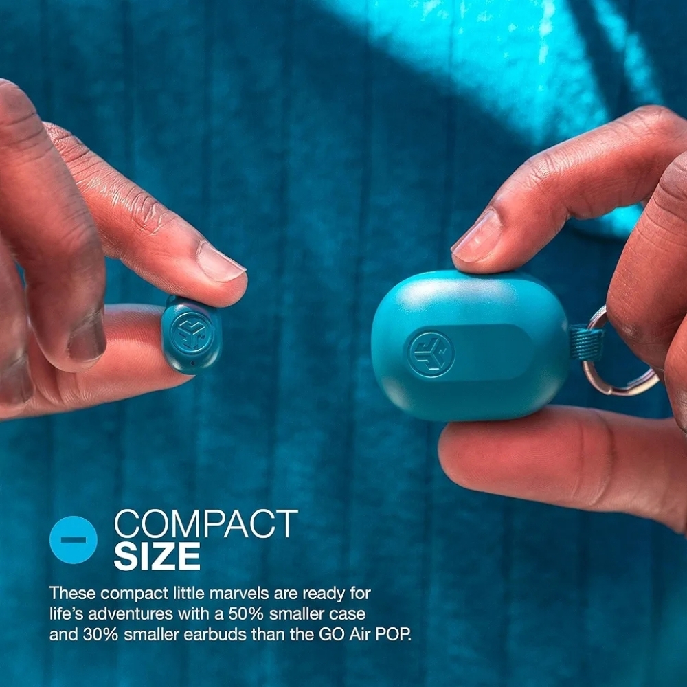Jlab JBuds Mini True Wireless Multipoint Bluetooth Earbud Headphones Aqua Teal - Picture 13 of 14